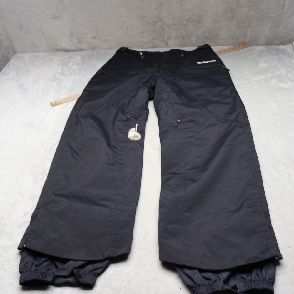 Bonfire Snow Pants Mens Medium Black Technical Ski Winter Waterproof Baggy 32x33
